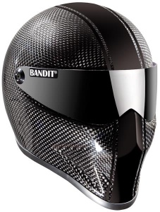 Bandit Crystal Motorcycle Helmet - Carbon Fibre Racer